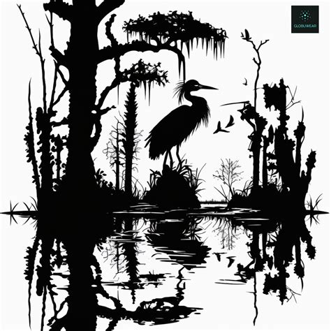 Swamp Life Scene Svg, Swamp, Swamp Life Png, Swamp Bird,png,jpg,svg ...