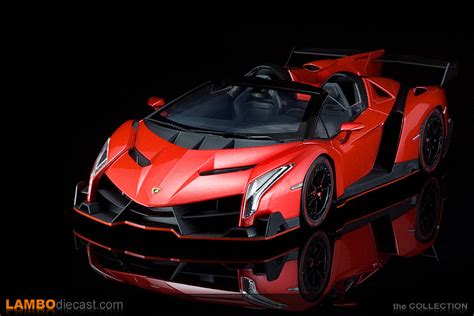 The 1/18 Lamborghini Veneno LP750-4 Roadster from Kyosho, a review by LamboDieCast.com
