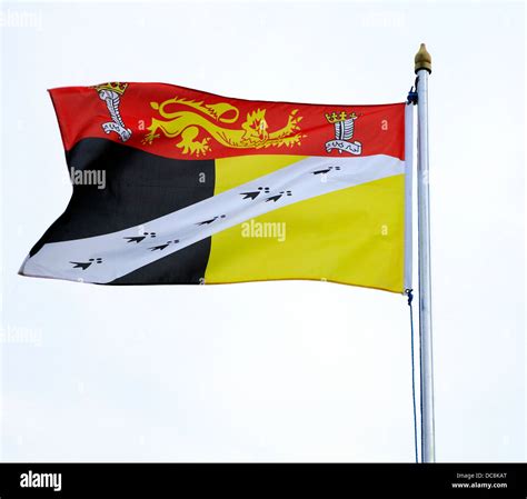 Norfolk County Flag England UK English regional flags Stock Photo - Alamy