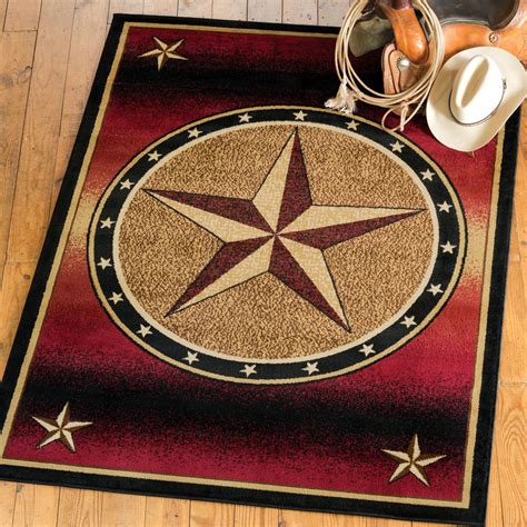 Southwest Rugs: 2 x 3 Ombre Star Rug|Lone Star Western Decor