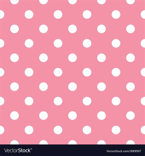 Pink polka dot seamless pattern design Royalty Free Vector