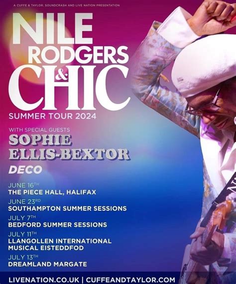 Nile Rodgers & CHIC - Summer Tour 2024 - 16 June 2024 - The Piece Hall ...