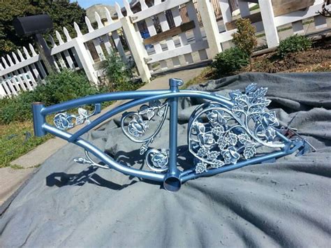 Rose metal lowrider bike frame | Lowrider bike, Tricycle bike, Lowrider ...