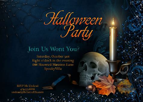 Halloween Invitations Halloween Party Invitations | Etsy