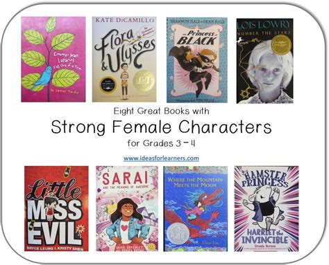 Eight Great Books with Strong Female Characters - Ideas for Learners