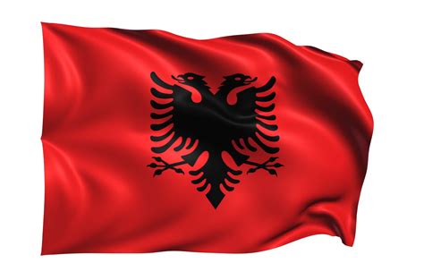 Albania Waving flag Realistic Transparent Background 15309565 PNG