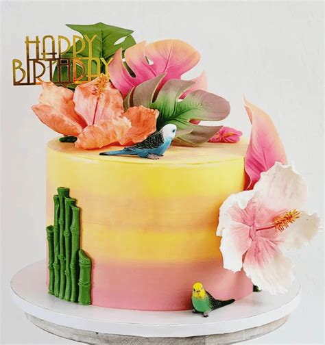 Hibiscus Birthday Cake Ideas Images (Pictures)