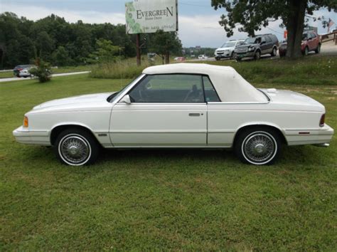 1986 DODGE 600 TURBO CONVERTIBLE 50XXX ACT MILES