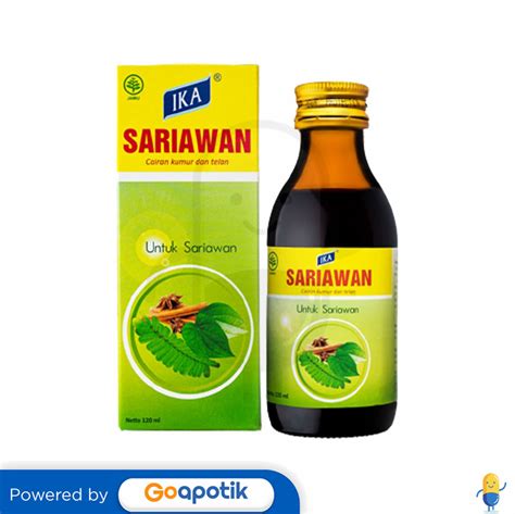 IKA SARIAWAN LARUTAN 120 ML - Kegunaan, Efek Samping, Dosis dan Aturan ...