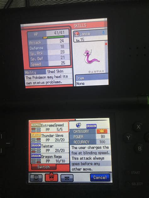 [gen4] The 6th member of my shiny team, extreme speed Dratini : r ...