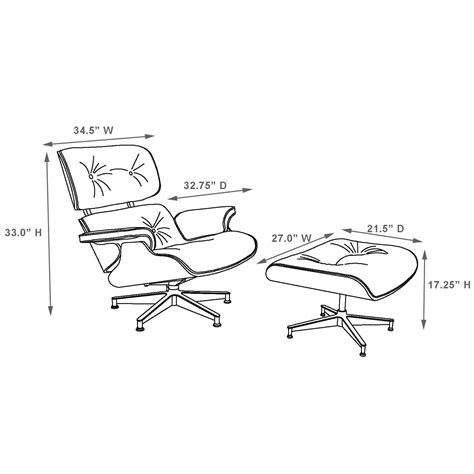 eames lounge chair dimensions - Young Ligon