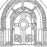 Large Vault Door Coloring Page  Pagescom sketch template