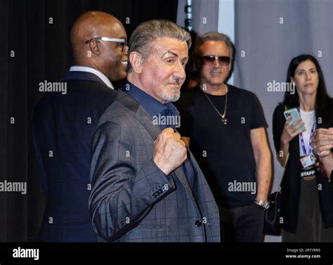 Toronto, Canada. 15th Sep, 2023. Actor Sylvester Stallone (Front ...