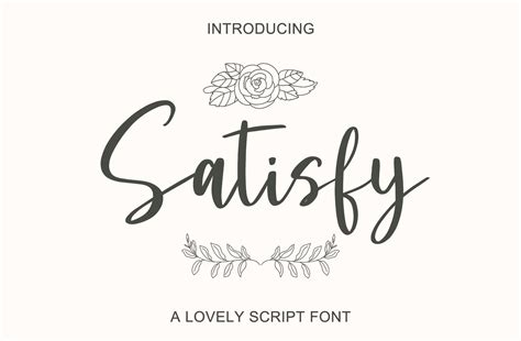 Satisfy Font by Fontysia · Creative Fabrica