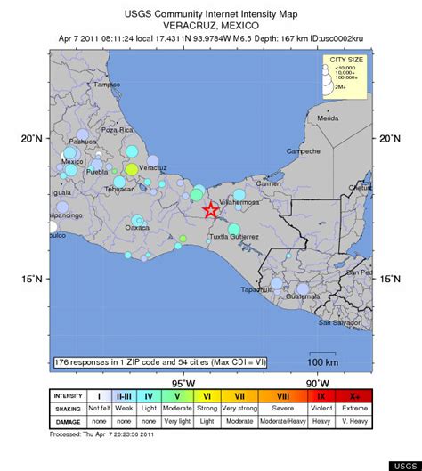 Mexico Earthquake MAP: Intensity & Impacted Locations | HuffPost