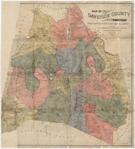 Map Of Davidson County Tn | Map Of West