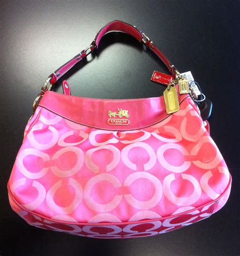 Coach pink signature purse | Slouch bags, Boot bag, Fun bags