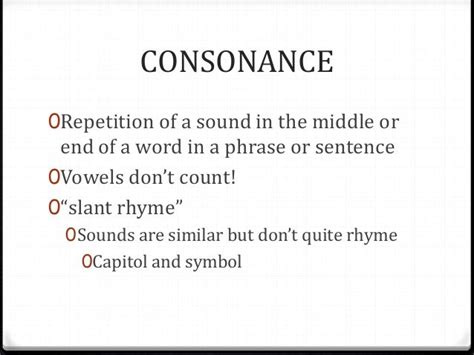 CONSONANCE EXAMPLES - alisen berde