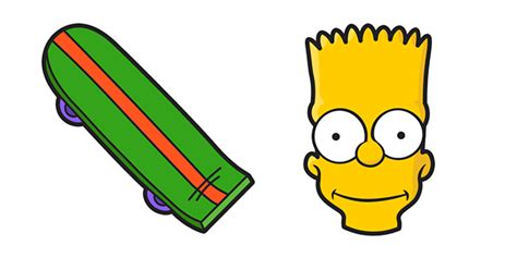 The Simpsons Bart Skateboard cursor – Custom Cursor