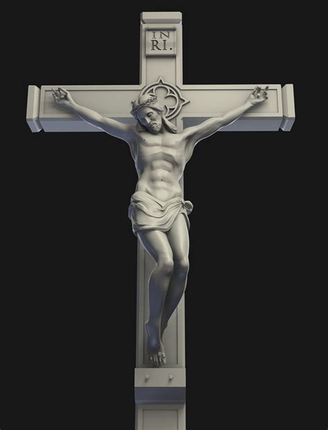 Jesus Christ on the cross 3D Model $69 - .obj .fbx .c4d .3ds - Free3D