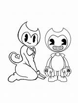Monster bendy And The ink machine coloring Pages  Wisay sketch template