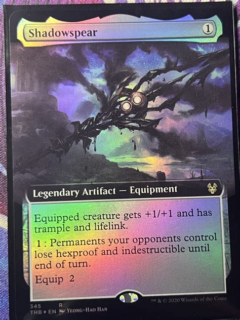 Shadowspear THB Extended Art Foil – Bootleg Mage