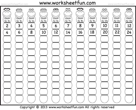 Counting By 2'S Worksheet - Printable Word Searches