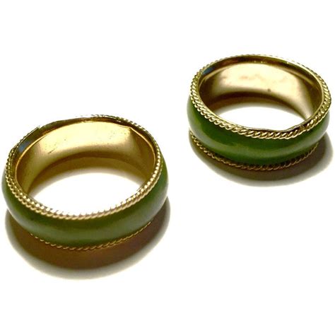 Jade & Gold Band Ring – Whitestone Jewelry Co.