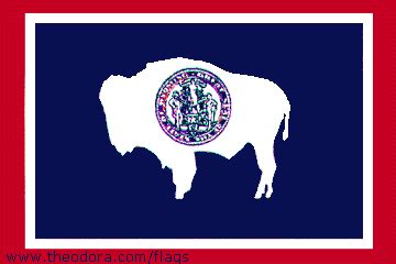 Wyoming State Flags geographic.org; Wyoming State's flag; Flag of Wyoming State