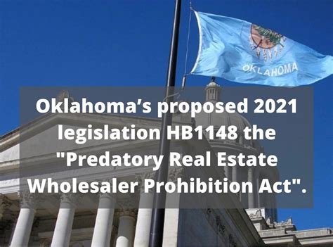 Oklahoma proposed legislation against Wholesaling...