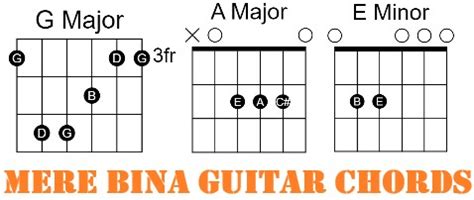 Mere Bina Easy Guitar Chords - Crook 1 - GUITAR KNOWLEDGE