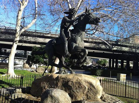 The Pony Express Statue, Sacramento