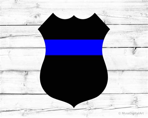 Police Badge Svg Police Badge Silhouette Svg Police Badge Png - Etsy