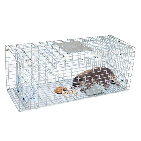 ZENY Live Animal Cage Trap 24"/32" Steel Cage Catch Release Humane ...