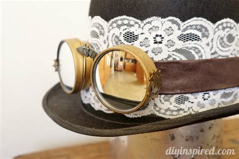 DIY Steampunk Top Hat and Goggles - DIY Inspired