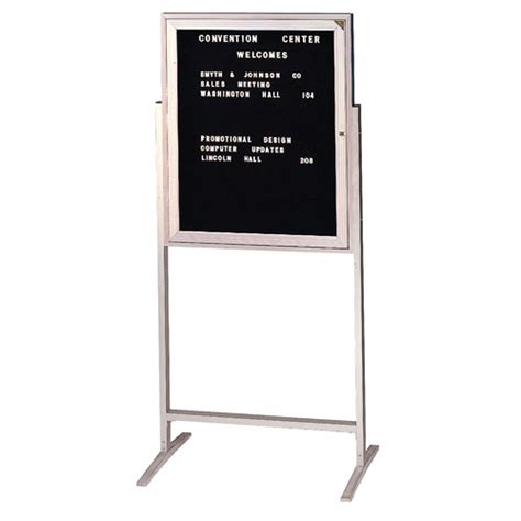 Free Standing Enclosed Letter Boards with Aluminum Frame