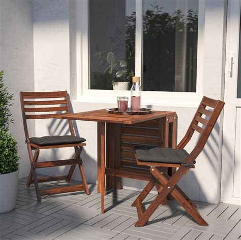 Applaro Table With 2 Folding Chairs | Best Ikea Outdoor Furniture 2019 ...