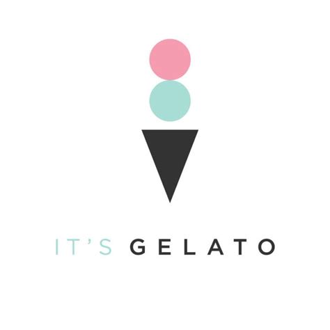 It's Gelato Logo | Gelato, Logo design inspiration branding, Shop logo ...