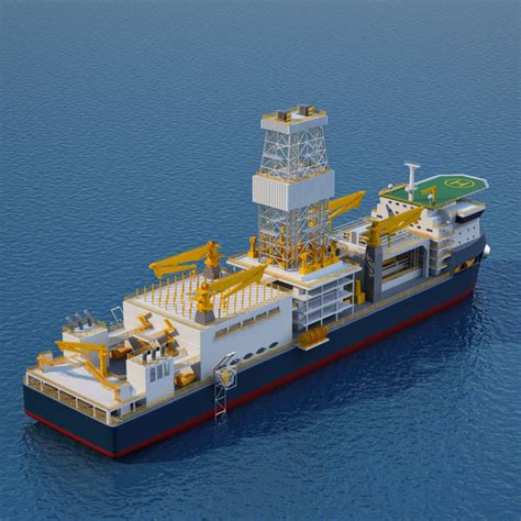 3d drillship drill ship