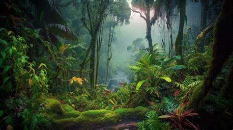 Tropical Rainforest Forest Plants Nature Background, Rainforest, Forest ...