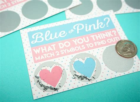 Free Printable Gender Reveal Scratch-Off Cards - Happiness is Homemade