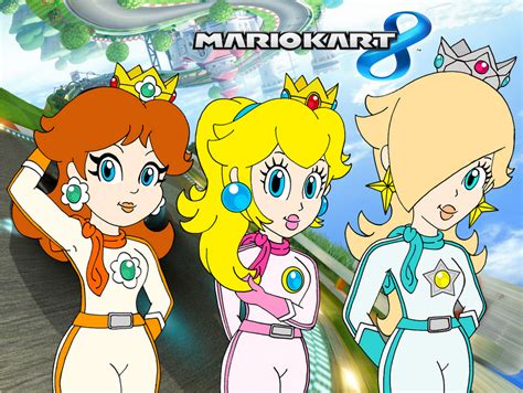 The Princesses from Mario Kart 8 by RafaelMartins on DeviantArt