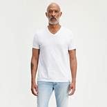 Slim Fit V-neck Tee Shirt (2-pack) - White | Levi's® US