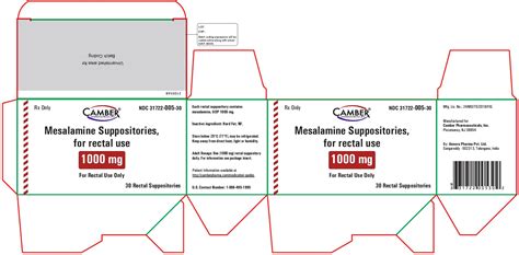 DailyMed - MESALAMINE- mesalamine suppository