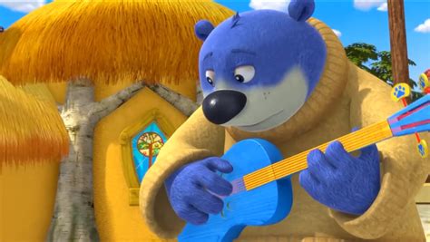 Blue bear from Rosie cartoon CBeebies