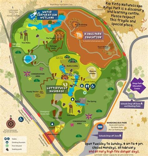 Map of Kings Park Perth | Kings park, Kings park perth, Illustrated map