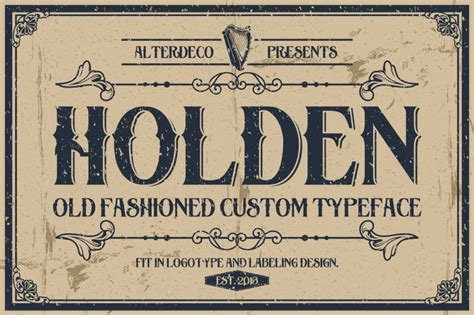 an old fashioned typeface font with the word holder written in black ink on a beige background