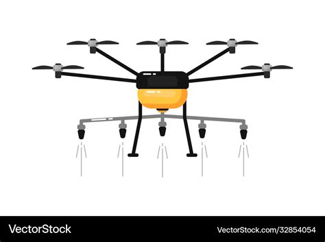 Agriculture drone isolated light aircraft Vector Image