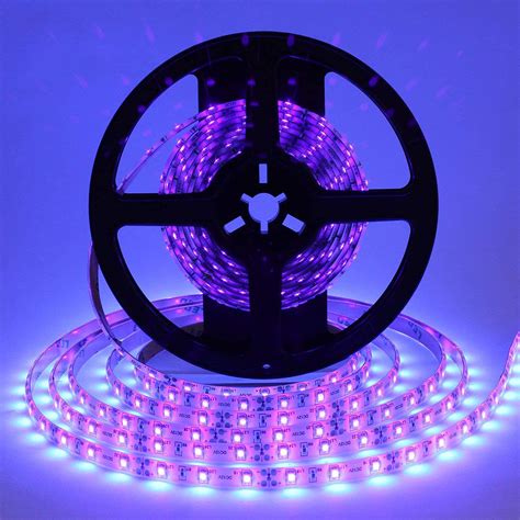 Bright UV LED Strip 390-405nm DC12V 3528SMD 300LEDs 16.4ft