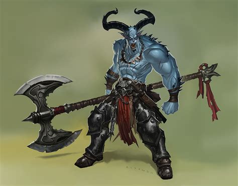 RLyonsArt: character concept - battle axe